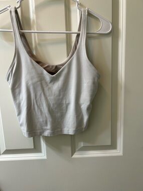 lululemon athletica White Crop Tank